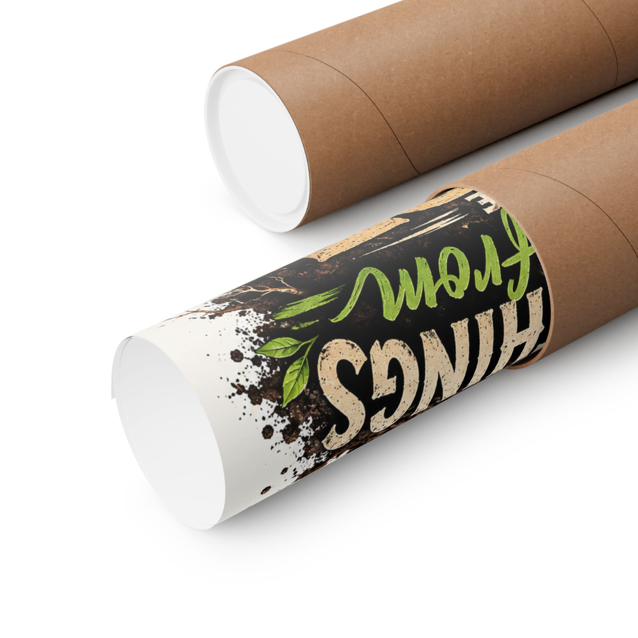 Good Things Come From The Dirt Poster — Gardening Motivational Matte Vertical Poster